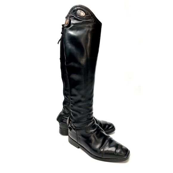 tall black dress boots womens